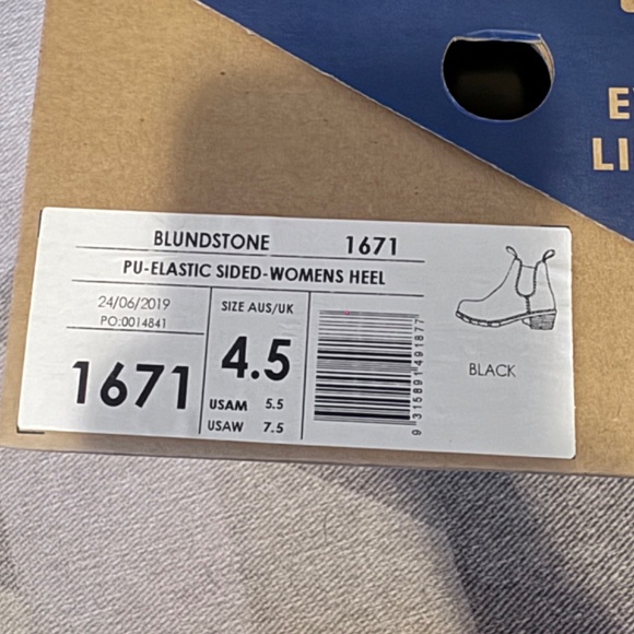 Blundstone womens Series #1671 Heeled Black UK 5.5 US 8.5 - Picture 4 of 4